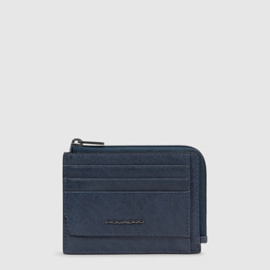 Piquadro Portamonete in pelle con porta documenti e carte di credito con protezione RFID