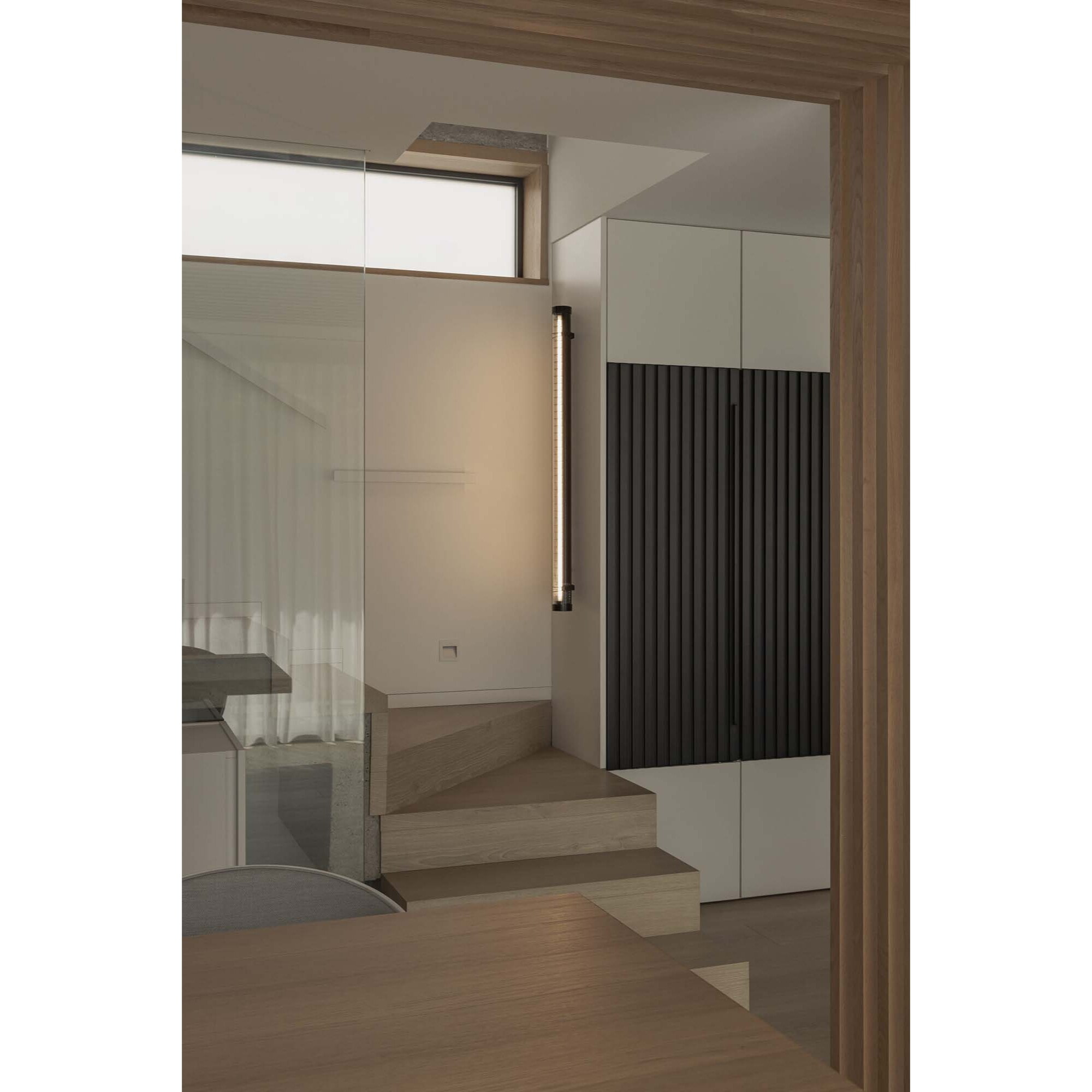 SCUBA LOUVER 1200 Lampada da parete nero 36W