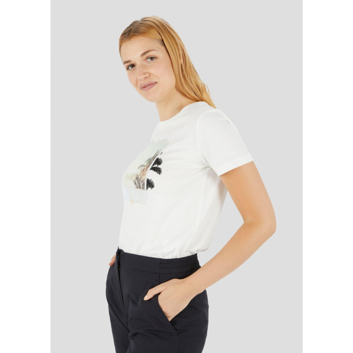 CONBIPEL T-SHIRT BIANCO LANA