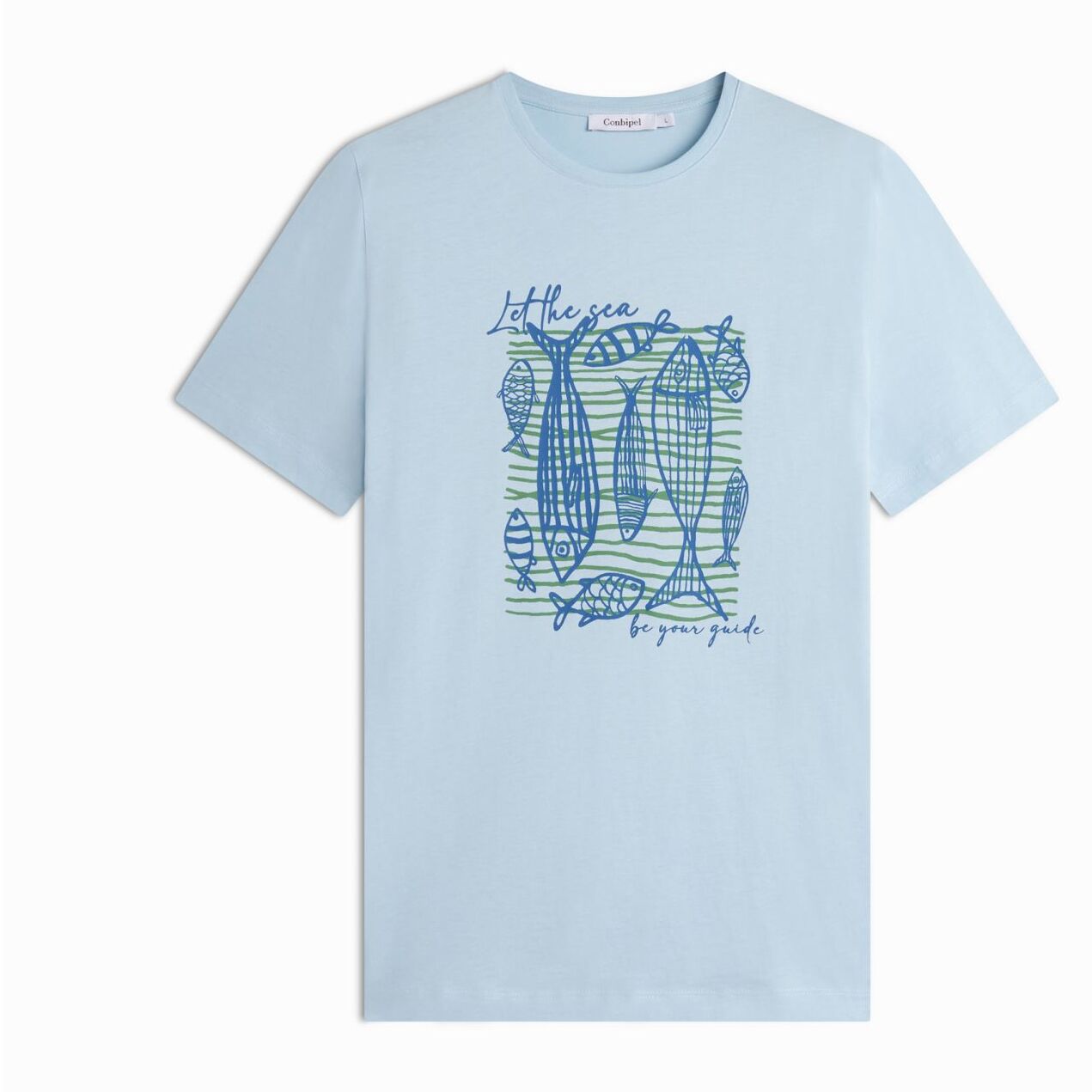 T-SHIRT AZZURRO CHIARO CONBIPEL