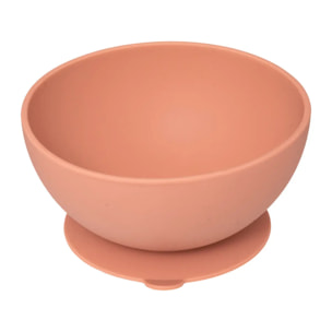 Set repas enfant - silicone - rose terracotta