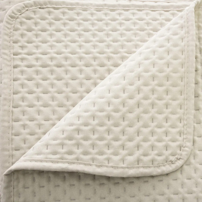 Dessus de lit Dolce beige lin 260x240cm