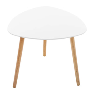 Lot de 3 tables gigognes "Mileo" blanc L34/46/60cm