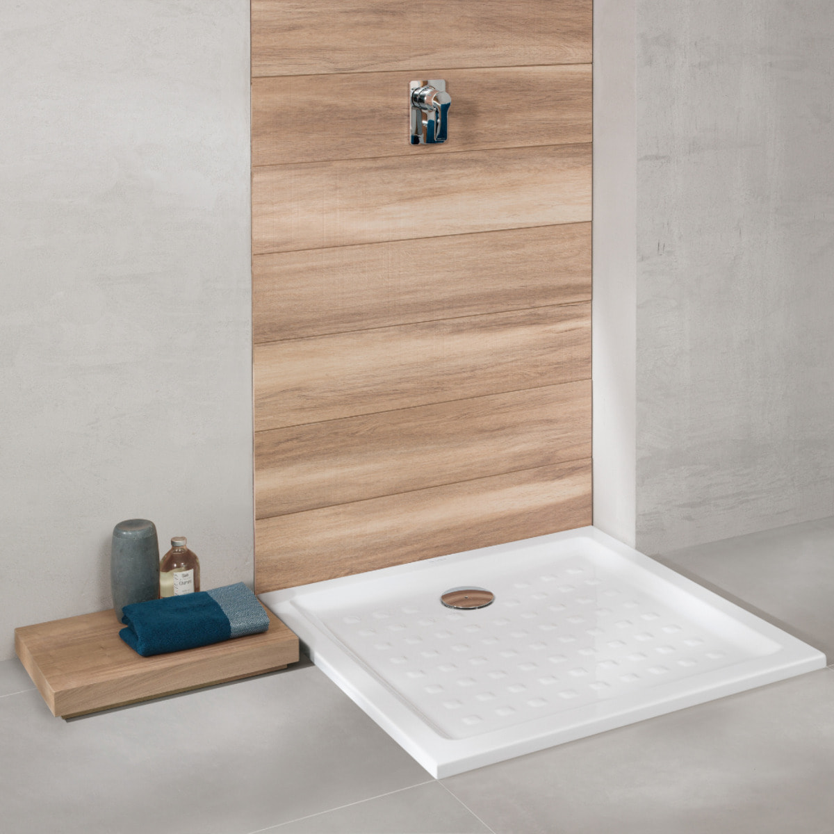 Receveur 100 x 80 O Novo ceramique rectangle blanc