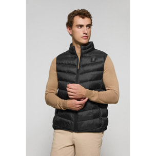 Gilet ultraleggero Chase nero con toppa Rigby Go