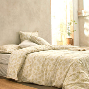Housse de couette GOA ECUME en 100% percale de coton organic- jaune clair - vendue seule