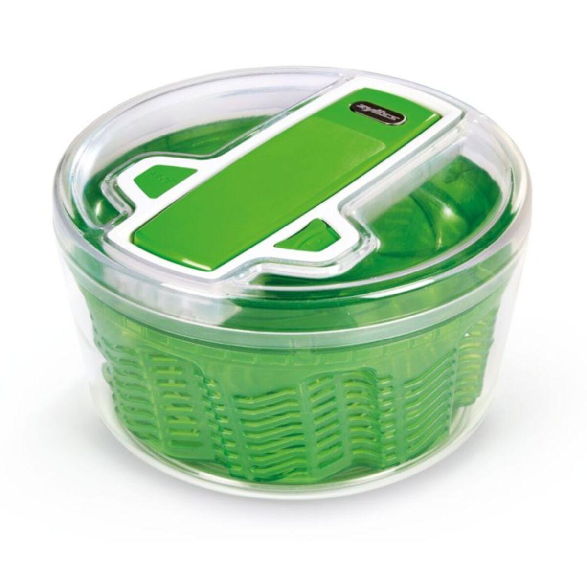 Essoreuse à Salade KUHN RIKON 26 Cm | Manivelle Latérale | Passoire & Saladier Intégré | Pieds Antidérapants