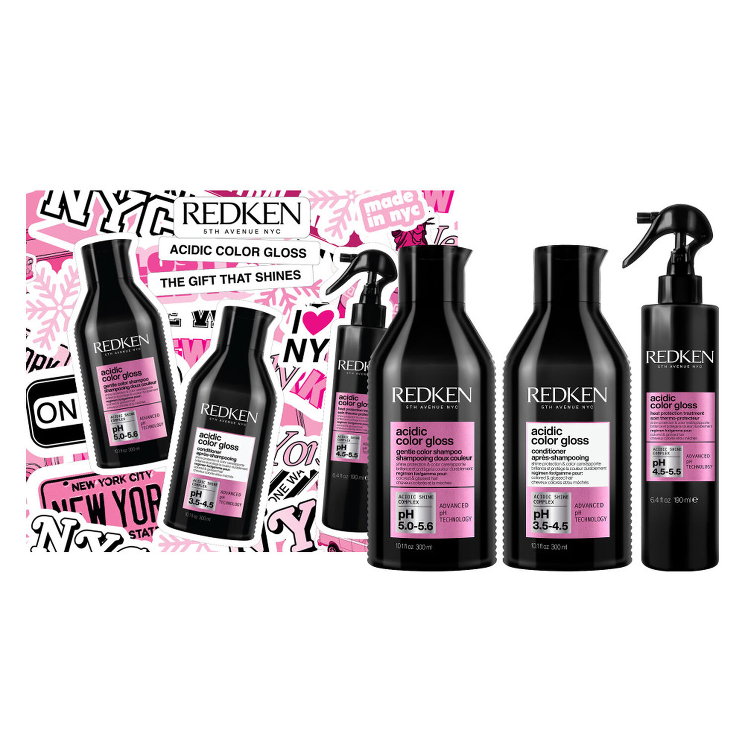 Acidic Color Gloss - Coffret Shampooing + Conditioner + SoinThermo Protecteur