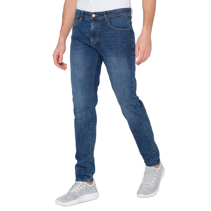 Pantalone Hot Buttered Masayan denim 5 tasche Blu