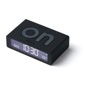 Réveil LEXON Flip Mini de Voyage Rechargeable Noir