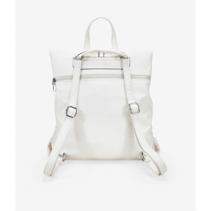 Mochila antirrobo beige con bolsillos