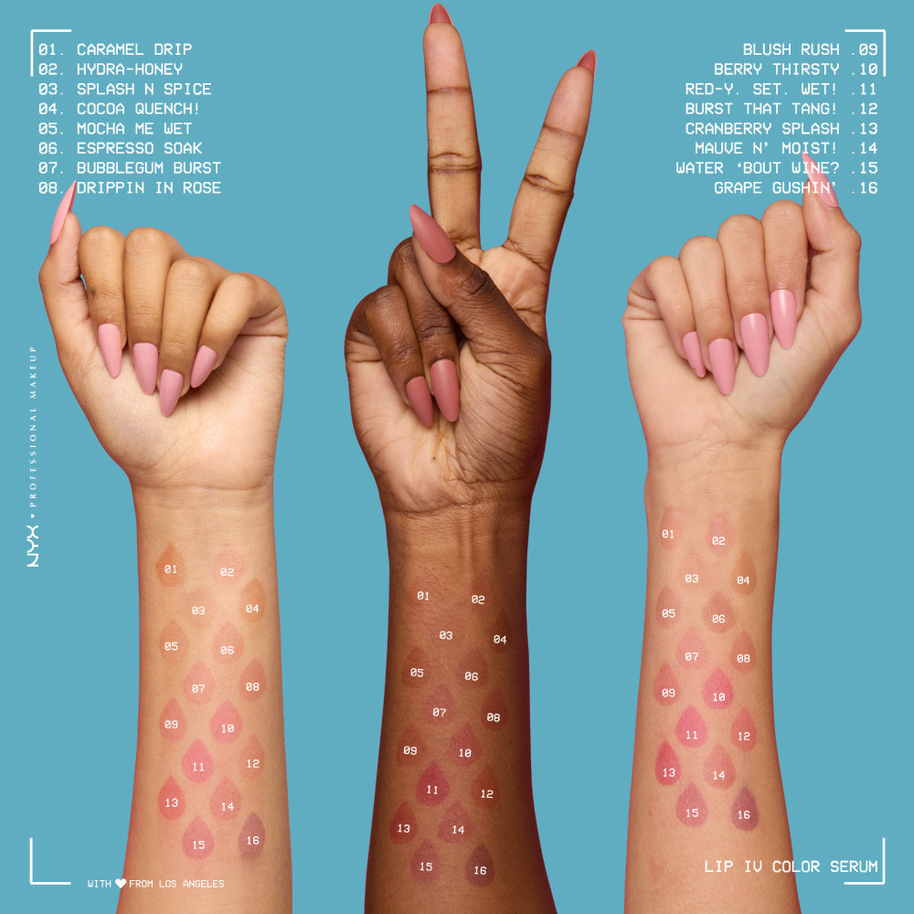 NYX Professional Makeup, Lip IV, Gloss, jusqu'à 12h d'hydratation, hautement pigmenté, fini brillant, Splash N Spice