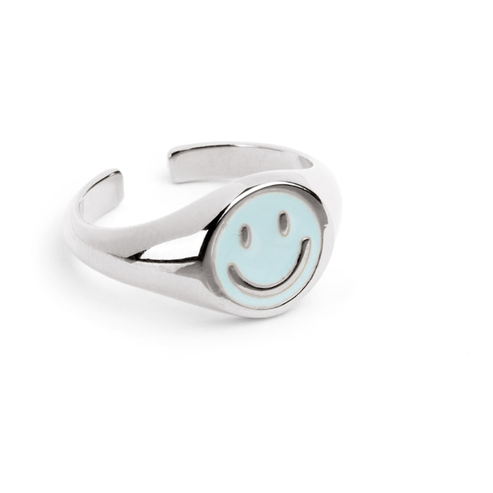 Anillo Smiley Sky Enamel