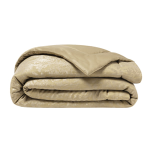 Plaid imprimé en lin et soie, LIN & SOIE, Jaune désert