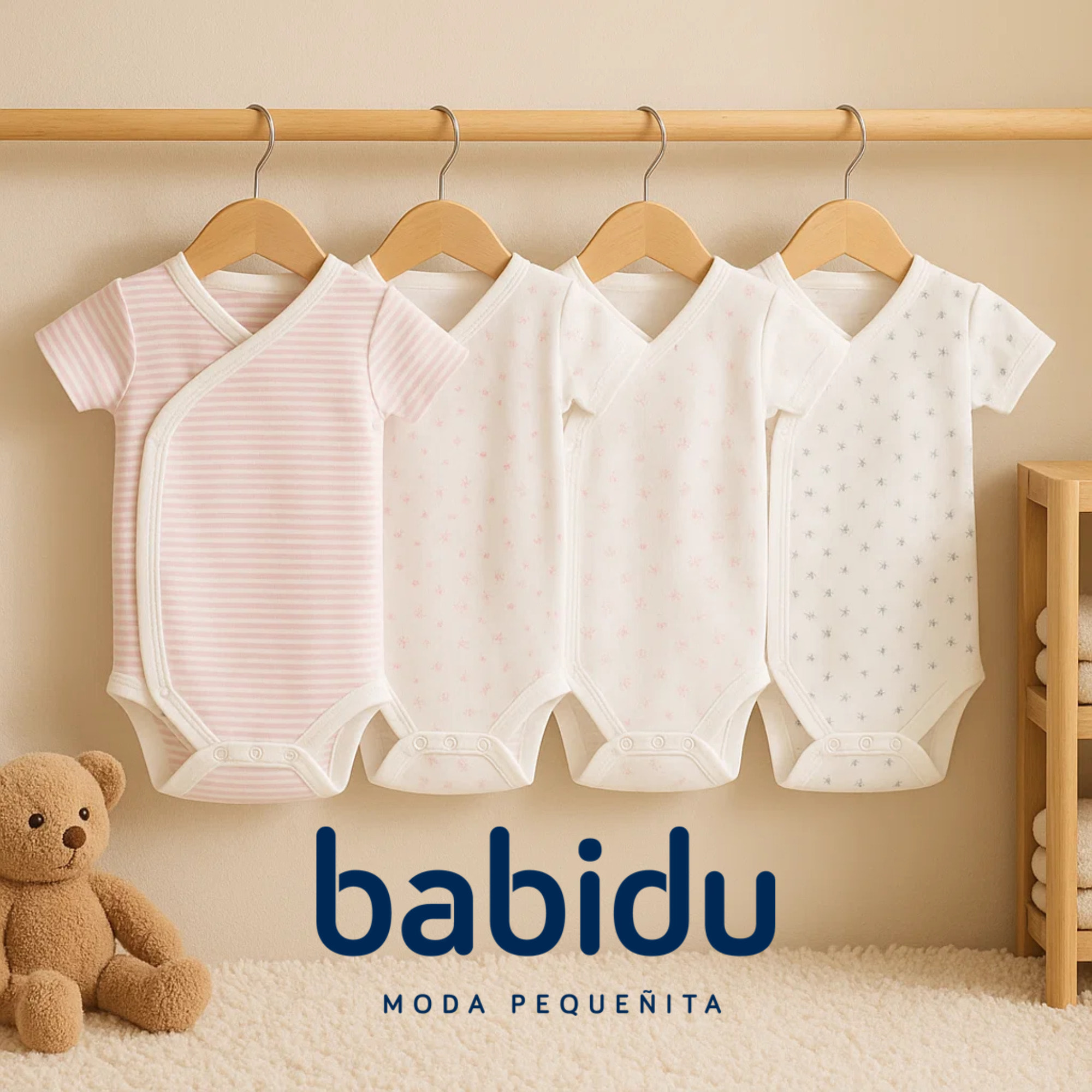 Pack 4 Body Cruzado Manga Corta