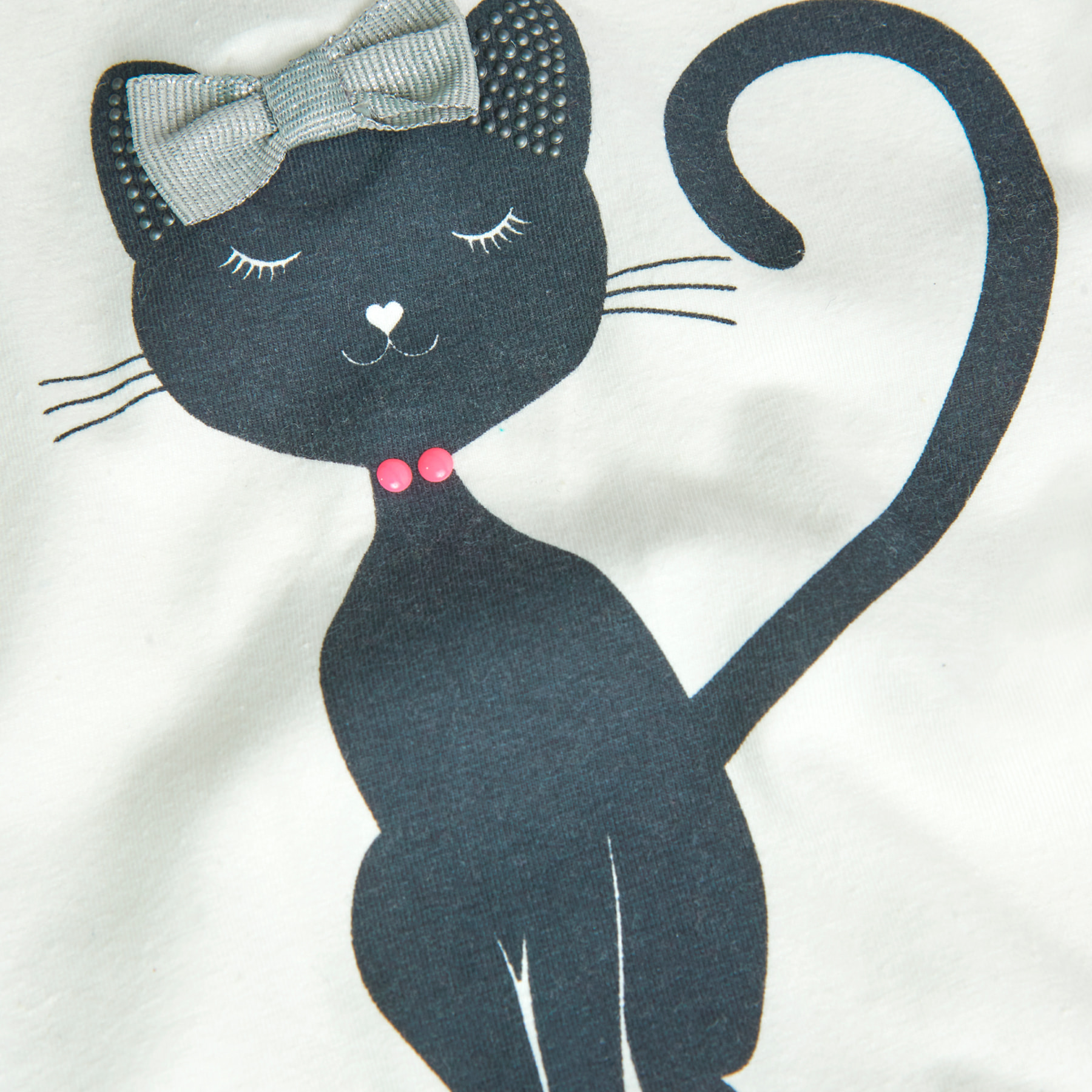 Camiseta punto "gatita" de niña