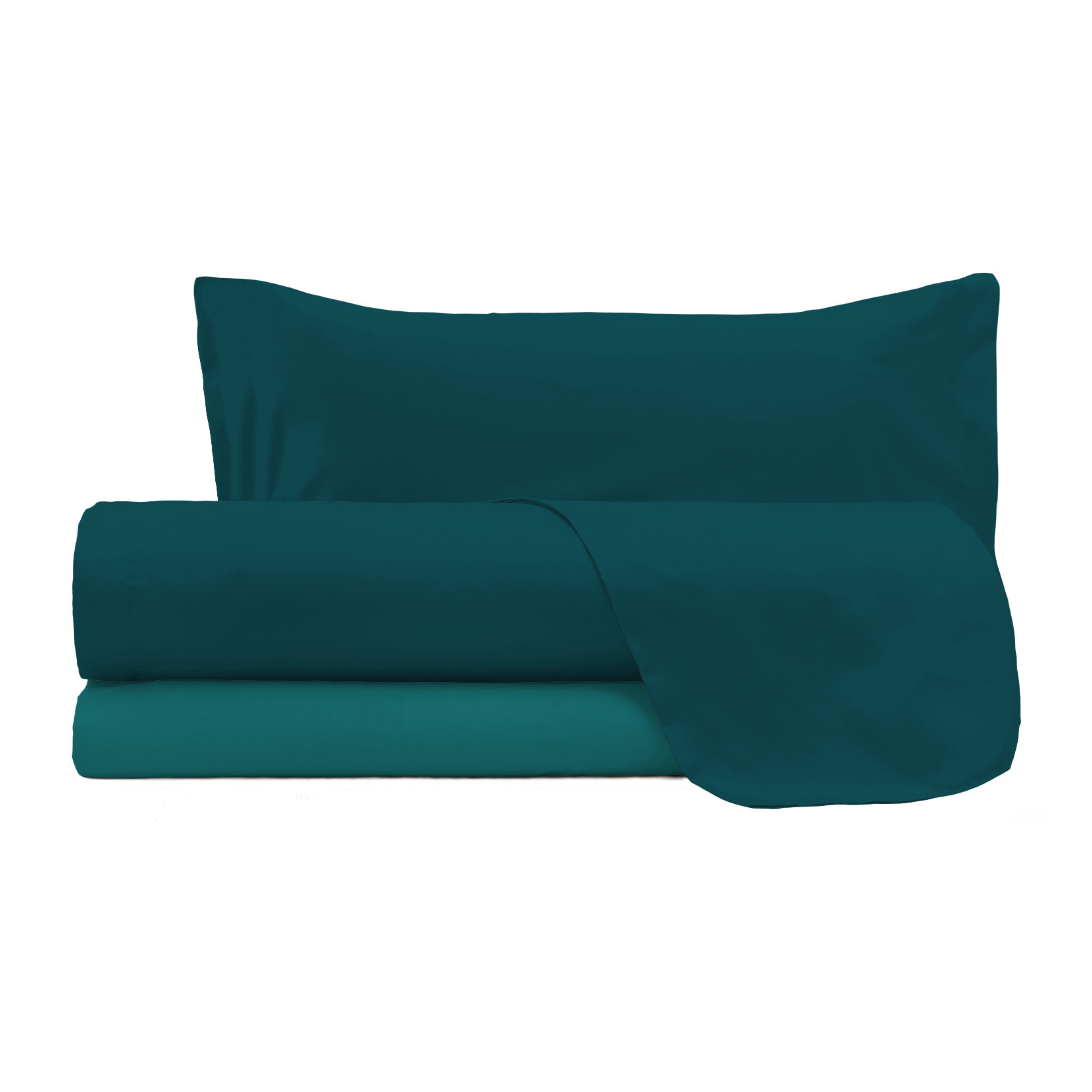 COMPLETO LETTO NATURAL COLOR, 100% COTONE - PIAZZA E MEZZA