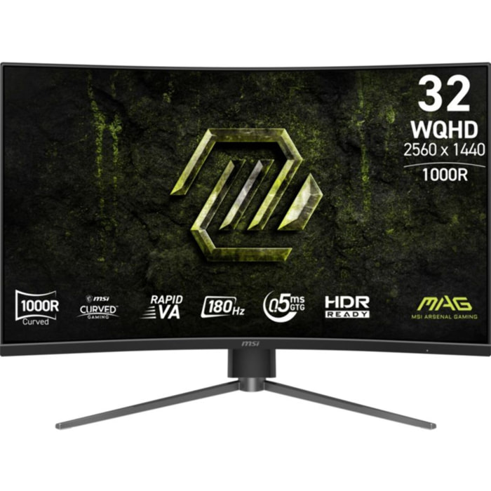 Ecran PC Gamer MSI MAG 325CQPF 32" Fast VA WQHD 180 Hz HDR