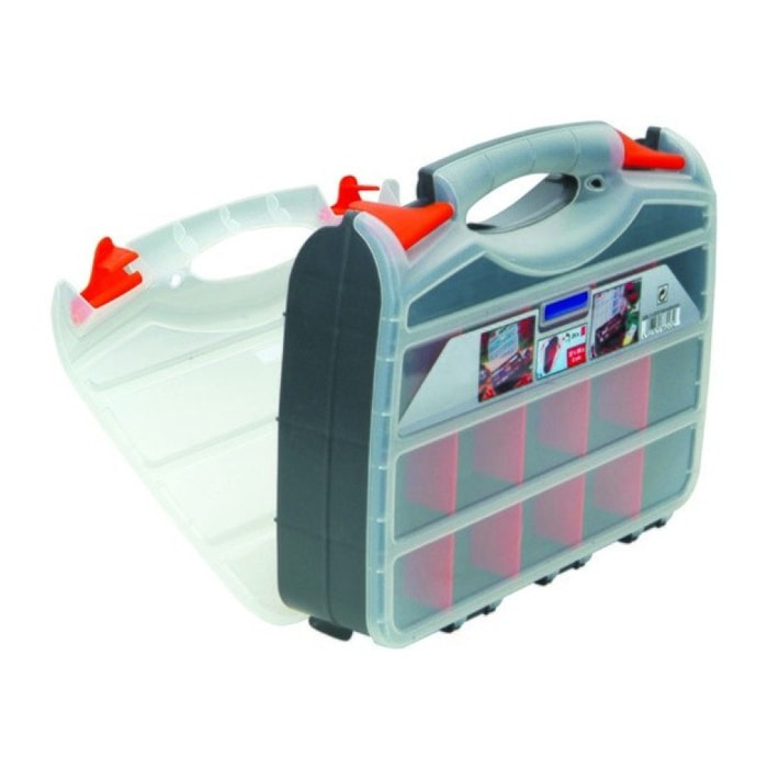 Boite à  outils organiseur double Face 32x26cm Transparente MSV