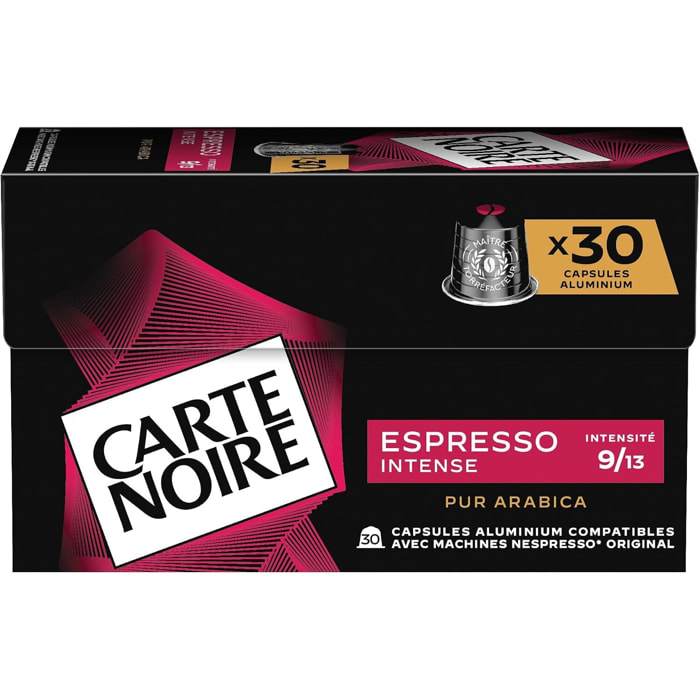 Café Espresso n°9 Intense x30 - Capsules compatibles Nespresso en aluminium