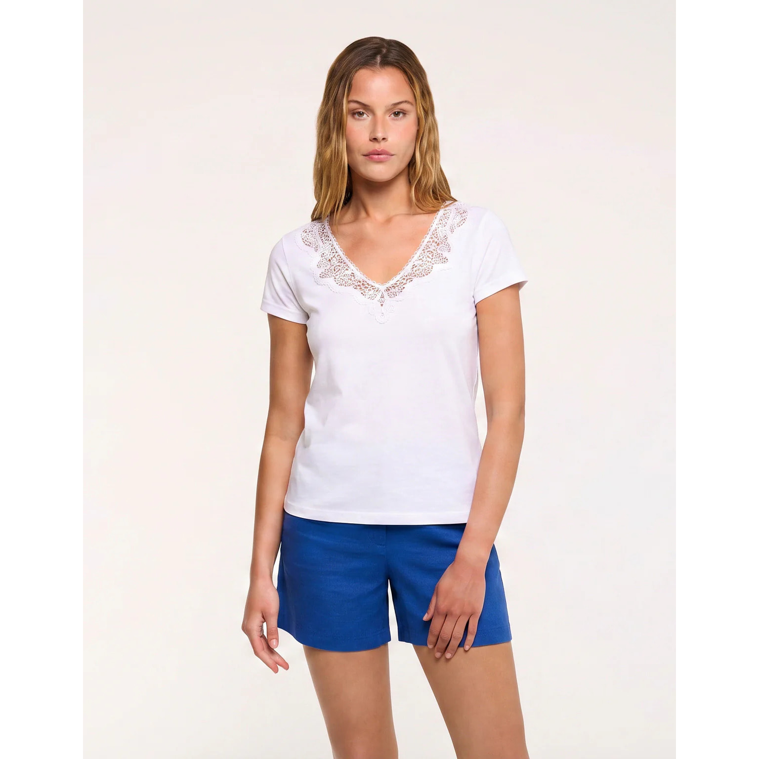 Camiseta Encaje Blanco - Olimper