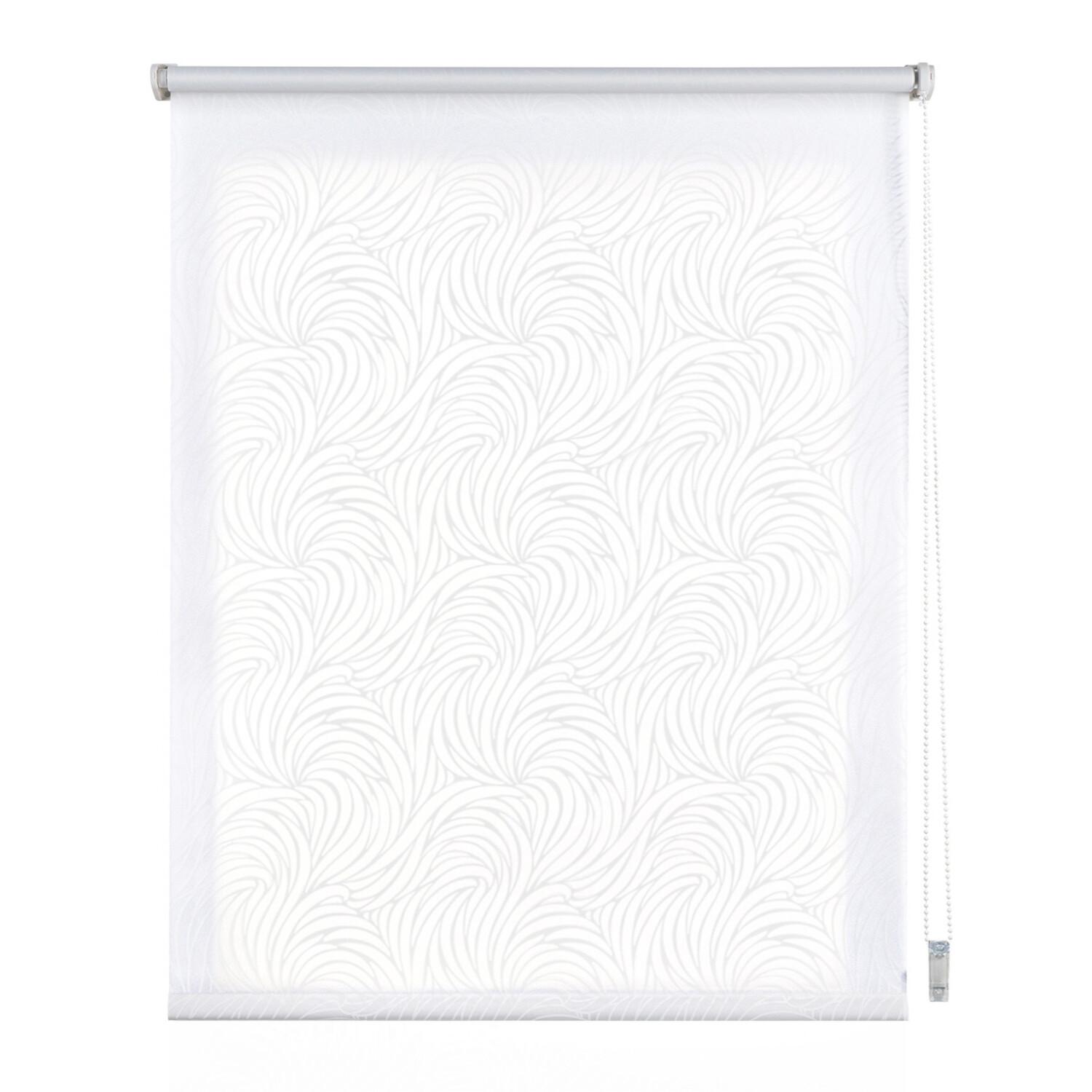 Estor Easyfix Tráslucido Deco Jungle Blanco