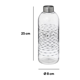 Bouteille réutilisable verre 1L