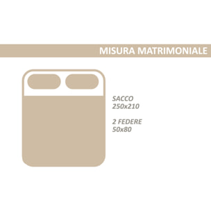 Copripiumino 100% Cotone Disegno Padel Blu