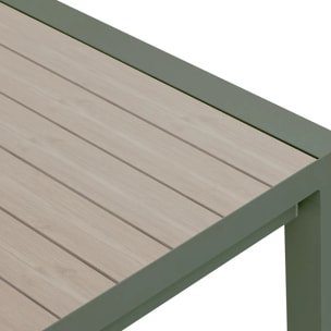 Table de jardin 10 places Evasion extensible beige lin/laurier