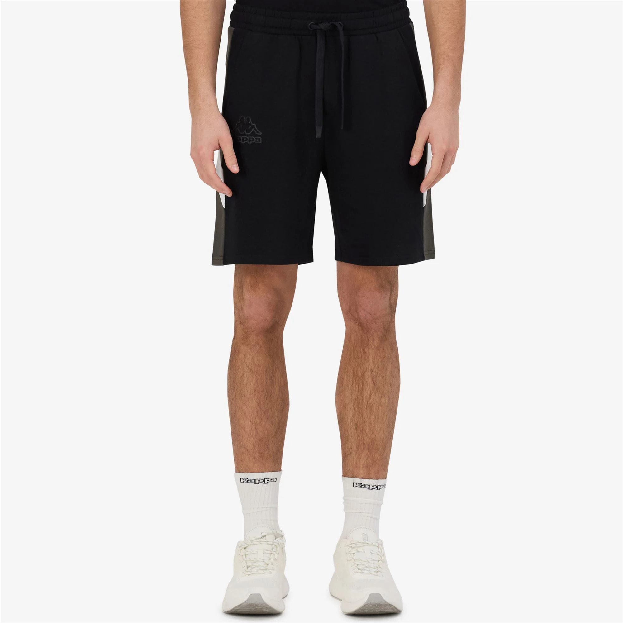 Kappa - Pantaloni Corti Uomo Nero - Logo Gnaco