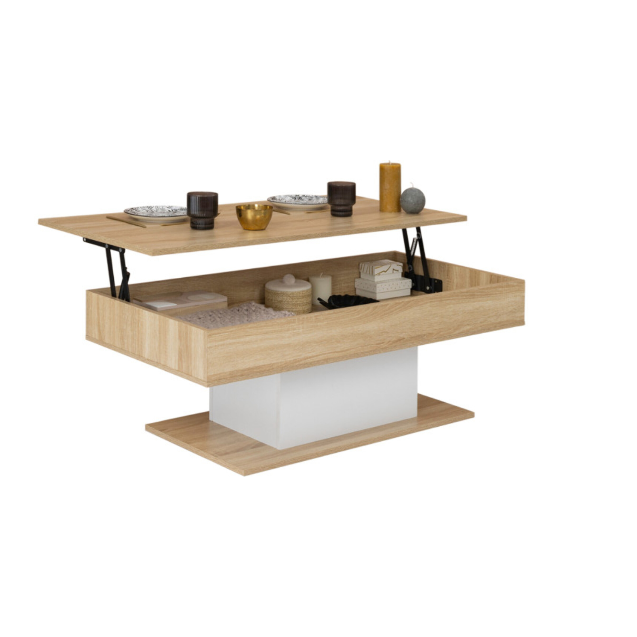 Table basse Tania avec plateau relevable