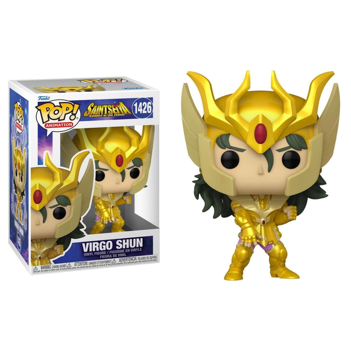 Saint Seiya Funko POP Vinile Figura Virgo Shun Gold 9 cm