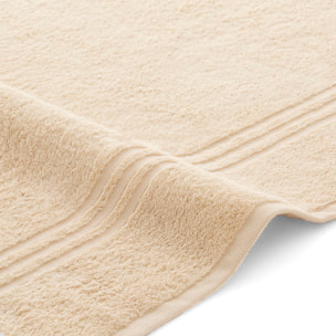 Set 2 toallas ducha + 2 toallas lavabo beige-forest premium