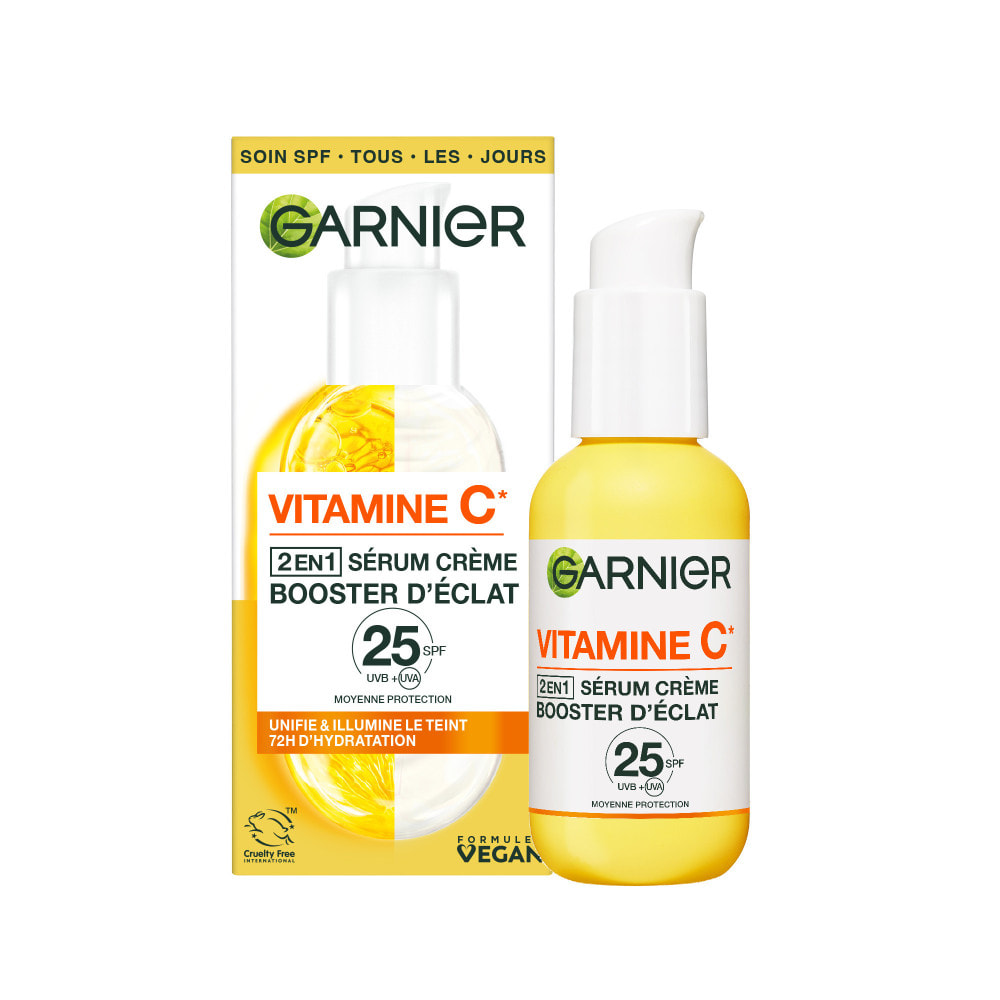 Garnier SkinActive Vitamine C Sérum Crème 2en1 Booster d'éclat