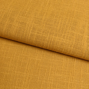 Torchon de cuisine en coton uni aspect tissé - Jaune Ocre