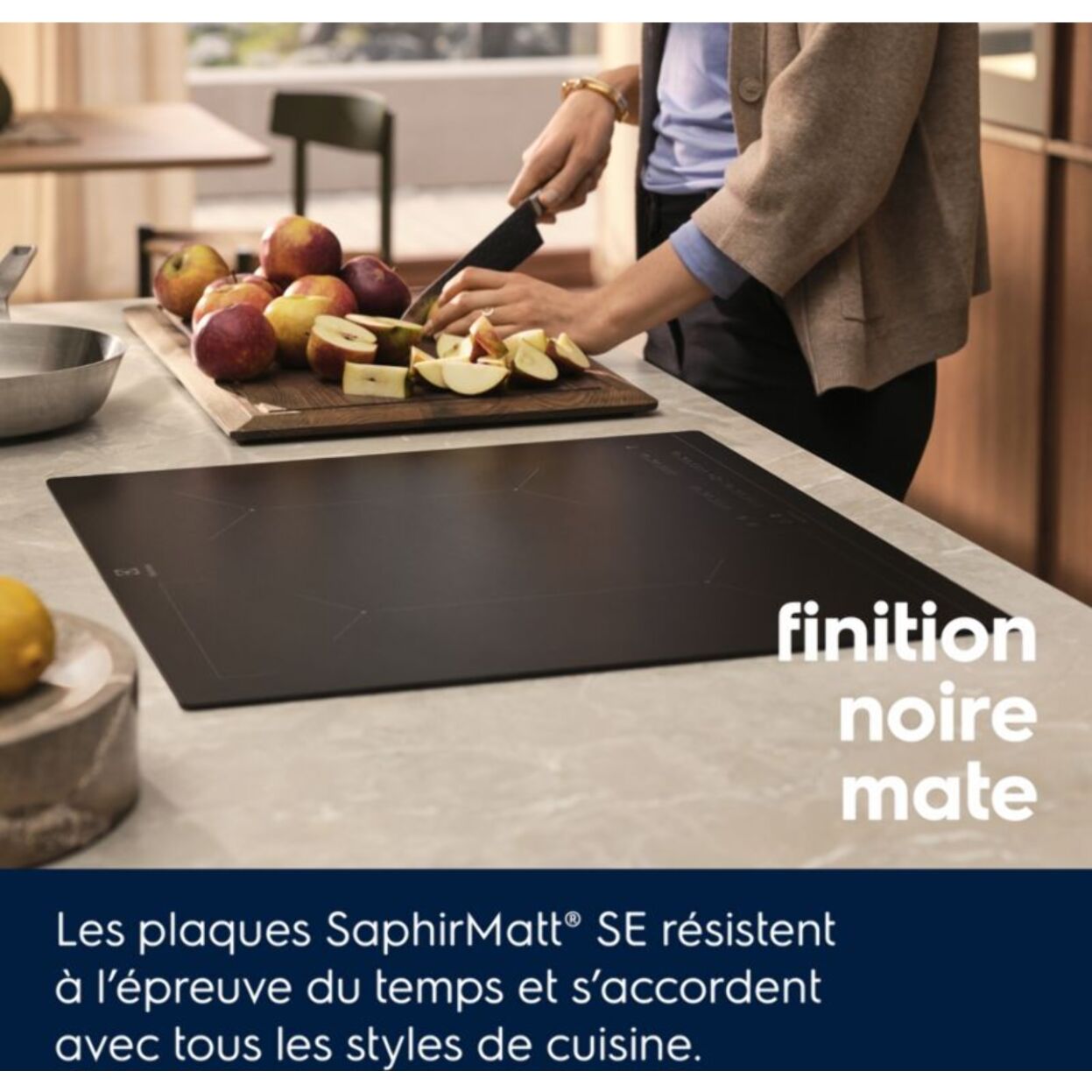 Plaque induction ELECTROLUX EIV63443CT SaphirMatt SE- Anti-rayures et Zone Flex