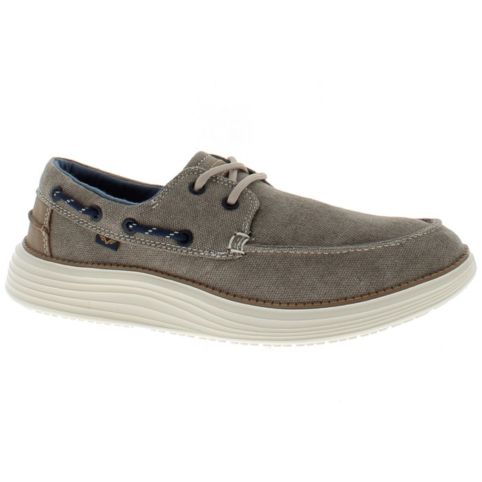Armata di Mare Scarpe Uomo da Barca Stringate con Soletta Rimovibile in Memory Foam AMU S25L703 Beige