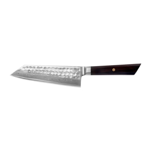 Couteau Santoku Bunka | Lame 170 mm | Acier Inoxydable Japonais Damas