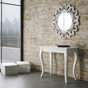 Console extensible 90x48/204 cm Olanda Small Frêne Blanc