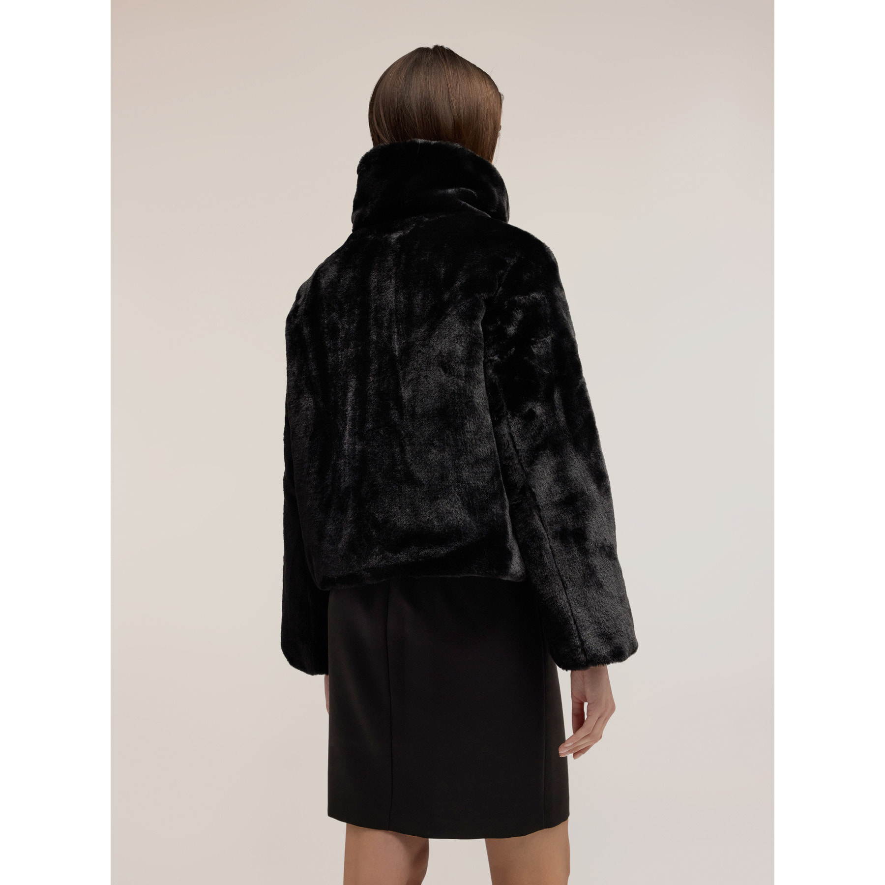 Motivi - Chaqueta efecto pelo reversible - Negro