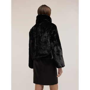 Motivi - Chaqueta efecto pelo reversible - Negro