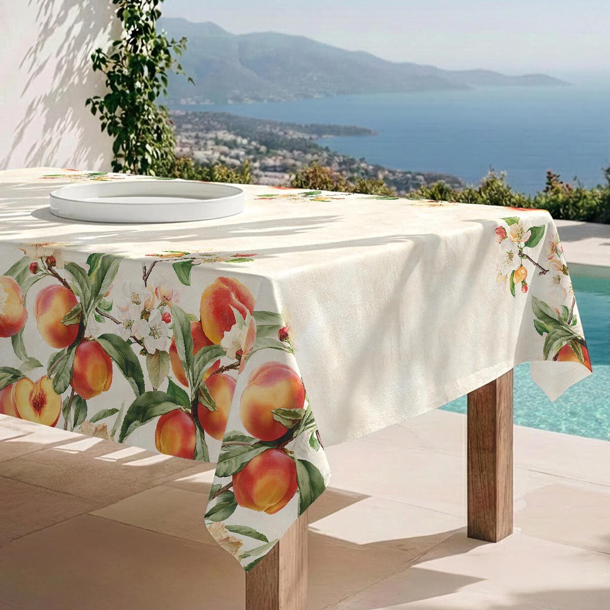 Mantel antimanchas Peach - 100% algodón -