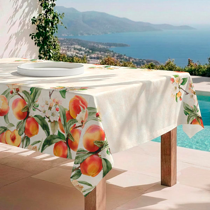 Mantel antimanchas Peach - 100% algodón -
