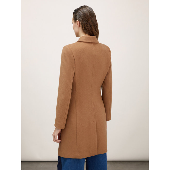 Motivi - Cappotto slim monopetto - Beige