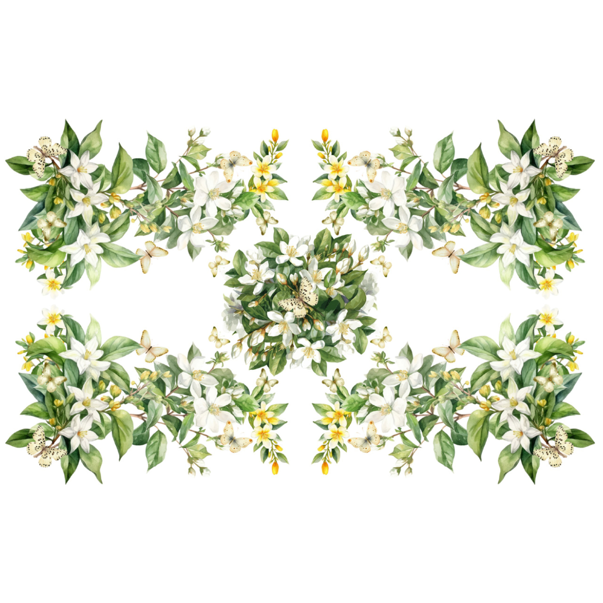 Tovaglia Stampa Digitale 100% Cotone Disegno Jasmin