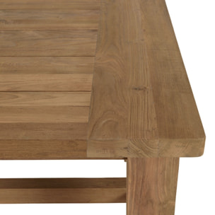 VALERIA - Ensemble de jardin avec table en bois de teck recyclé rotin 6 pers.