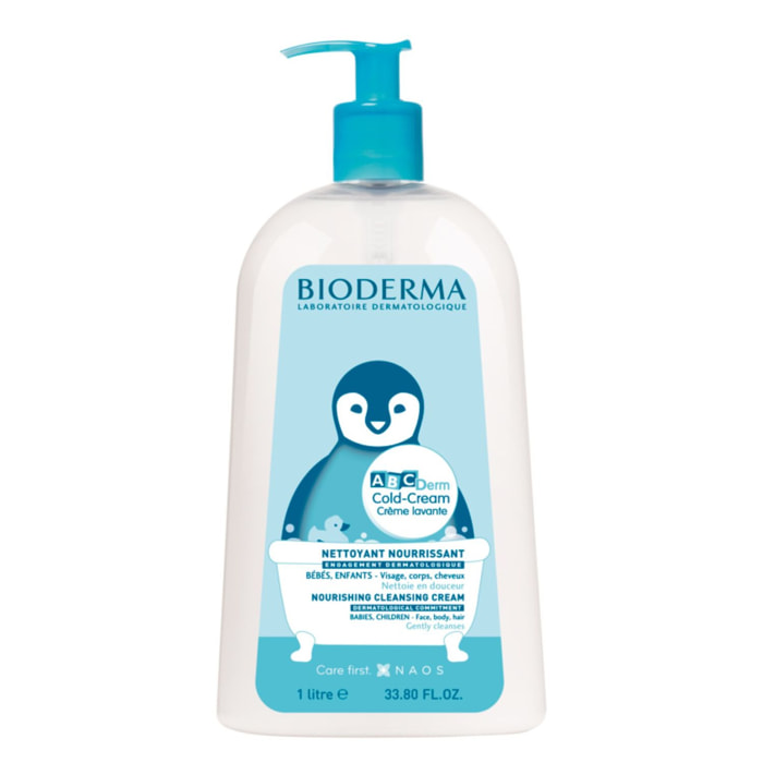 ABCDerm Cold Cream - Crème Lavante Nourrissante 1 L 1000 ml
