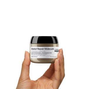 Absolut Repair Molecular - Masque à Rincer pour Tous Types de Cheveux Abîmés. 75 ml