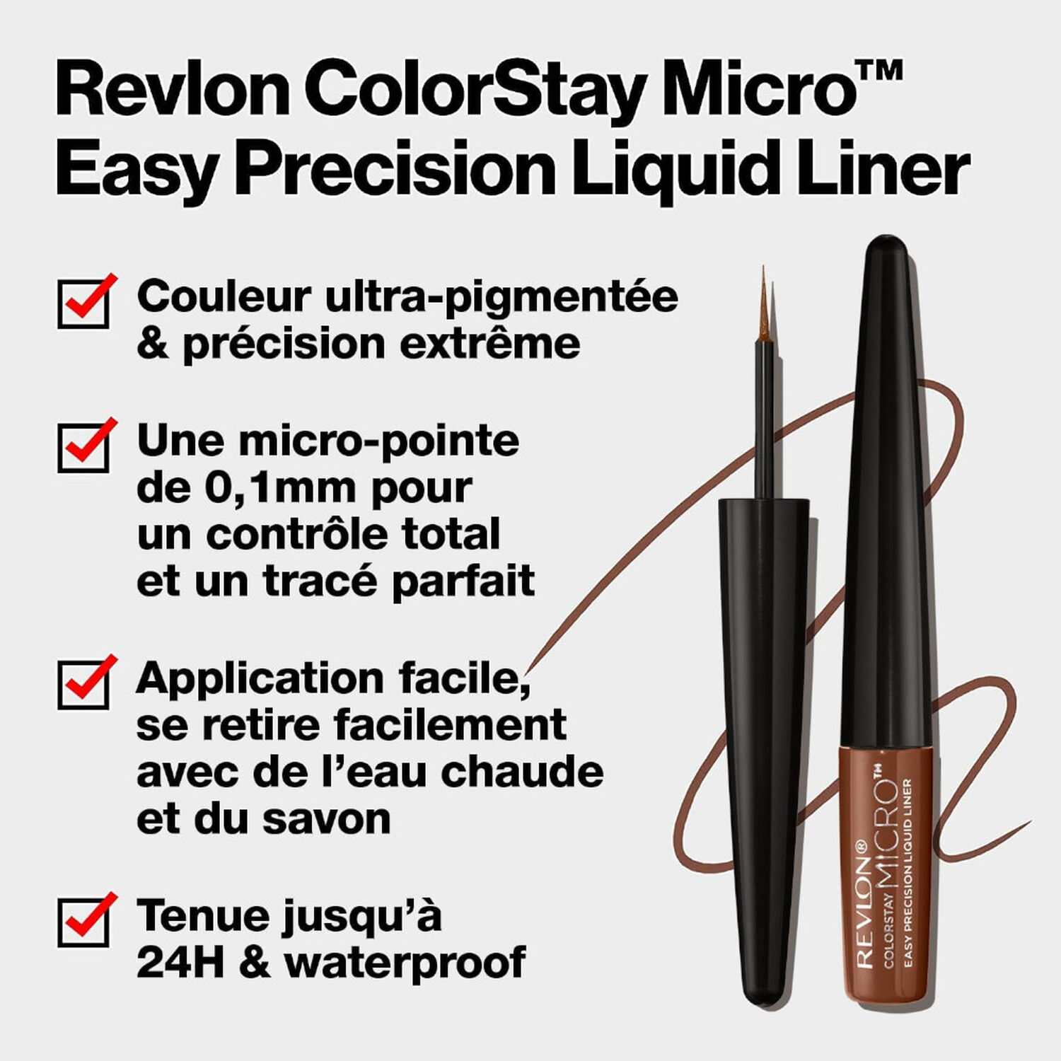 Revlon CS Micro Easy Precision Liquid Liner - Eyeliner Haute Précision
