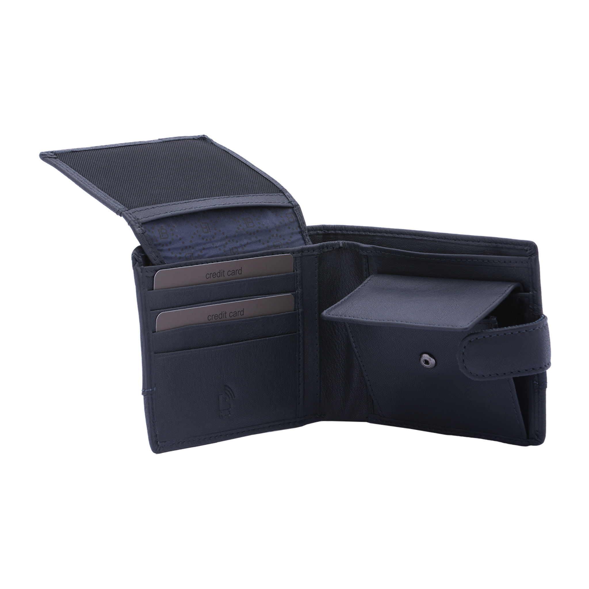 Portafoglio  da uomo In Vera pelle Made in Italy 10x12,5x2,5 cm